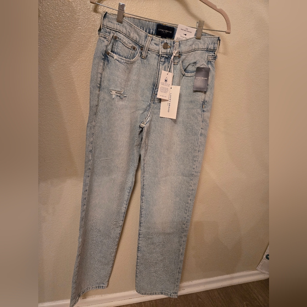 NWT Lucky Brand Zoe High Rise Straight Jeans
